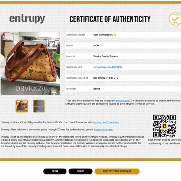 MCM Drawstring Visetos Canvas Leather Shoulder Bag - - Picture 2 of 15